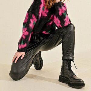 Molly Bracken Black Leather Pants